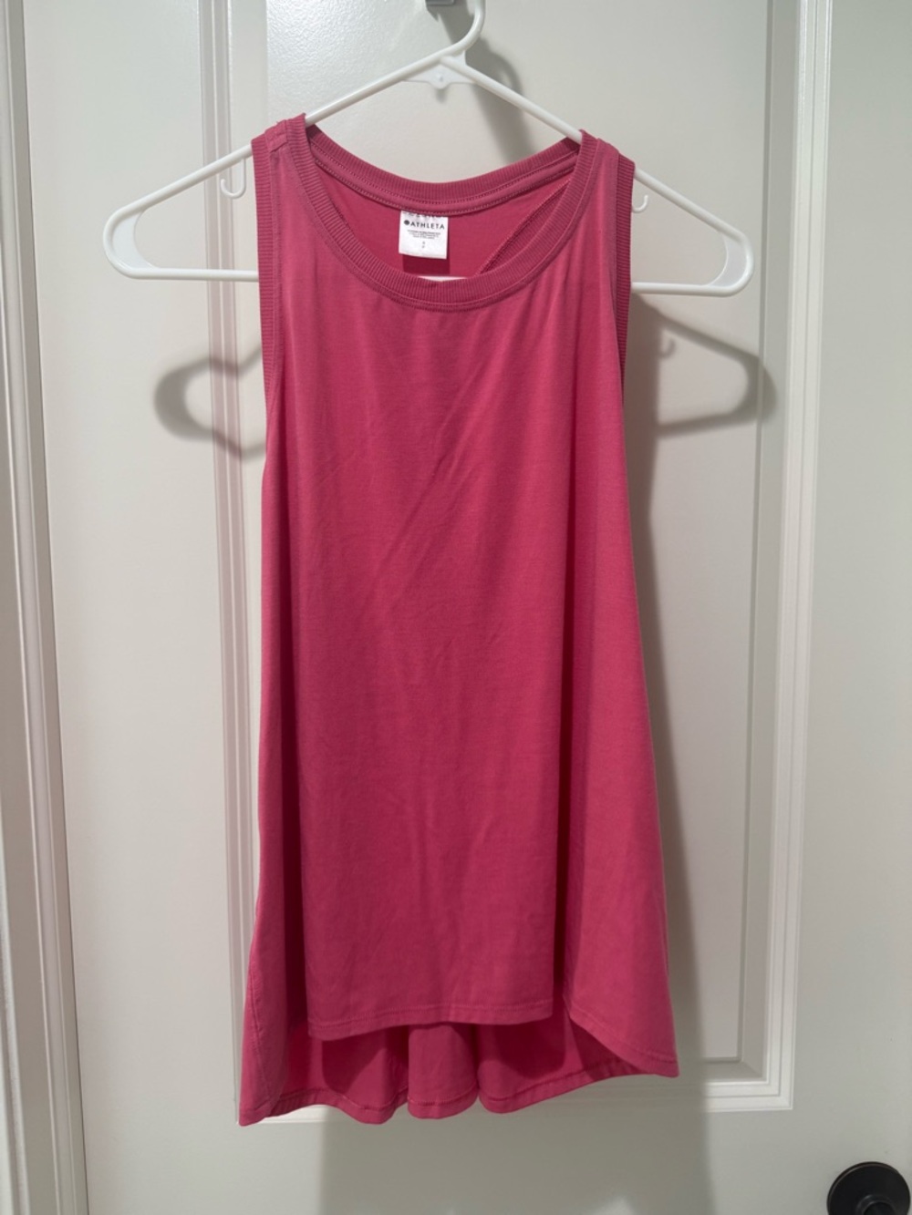 Athleta Ease In Dragonfruit Pink Sleeveless Performance Tank